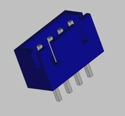 Header 2.5 mm JST real dimensions
