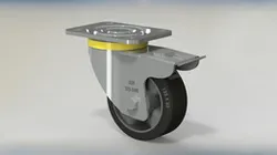 Heavy duty rubber castors Ø125mm