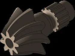 Helical bever gear