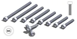 hex socket allen screws M5 x 30 to 80