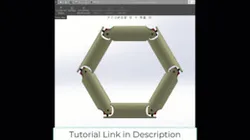 Hexagon Joint Mechanism Animation in Solidworks