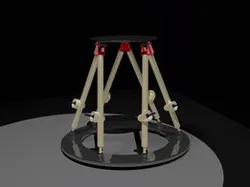 Hexapod using rack and pinion