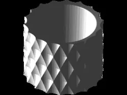 PLANT POT DIAMOND CUT