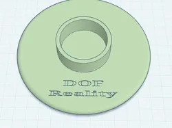 DOF Reality 5" Coaster - Free 3D Print Model