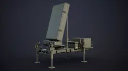 ELTA ELM-2084 Radar Low-poly 3D model