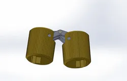 Hinge Cylindrical Hidden Invisible