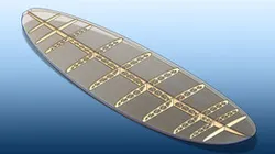 Hollow Wooden Bonzer Surfboard