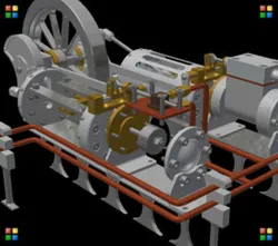 Horizontal Twin Steam Engines