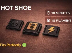 Hot Shoe Cover / Multiple Variants (10min) - Free 3D Print Model