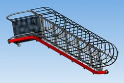 Industrial building fire escape