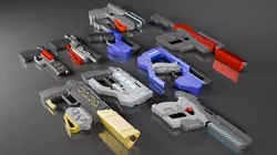 Stylized Sci-Fi pistol PACK