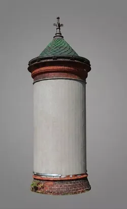 advertising pillar 3D print model