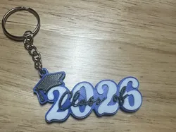Class of 2026 graduation keychain  - Free 3D Print Model