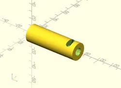 How to mill a radial slot in a tube