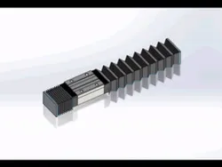 How to modeling linear guide dust cover