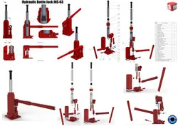 Hydraulic Bottle Jack JNS-03 (3 Tons Capacity)