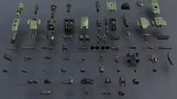 Military Tank Kitbash Pack-300 Hard Surface Assets Low-poly 3D model