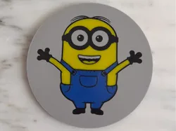 Minion Multicolored Custom Coaster - Free 3D Print Model