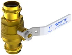 WATTS 1 inch LFFBV-3 Press-M2 Ball Valve Full Port 250 CWP - Steve Schmitt