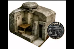 WWII Bunker Interior Diorama 3D print model