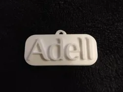 "Adell" Keychain - Free 3D Print Model