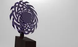 Hypnosis spiral kinetic sculpture