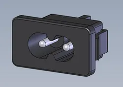IEC 320 C8 Non-polarized inlet