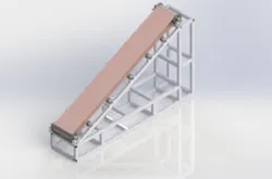inclined conveyor belt