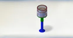 Inductive sensing of fuel level using spring