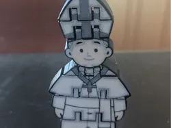 Flippy Floppy Flexi Pope! - Free 3D Print Model