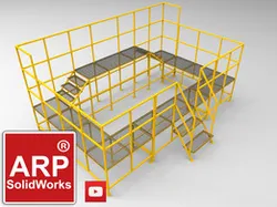 Industrial service platform (Square tube 30x30x2.6)