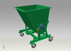Industrial trash container