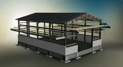 Industriehal 2013 met rolbrug