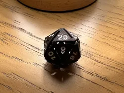 Quiet Dice (D20) - Free 3D Print Model