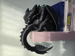 Sleeping Toothless Dragon Shelf Critter - Free 3D Print Model