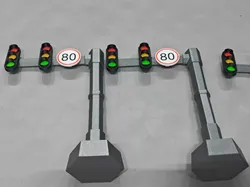 Traffic Light Model, Traffic Model, No AMS - Free 3D Print Model