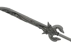 1 meter long jade cutter  - Free 3D Print Model
