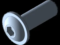 ITEM - Flat Mushroom Head Screw M10x30, bright zinc-plated