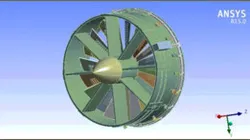 Jet Engine's Variable Inlet Guide Vanes - VIGV