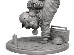 monkey break dance - Free 3D Print Model