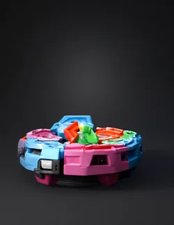 creame un deck de beyblade x que sirva para cargar mis blades quiero