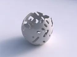 Bowl compressed 3 with smooth cuts 3D print model