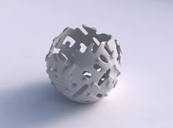 Bowl compressed 3 with smooth cuts and 3D print model