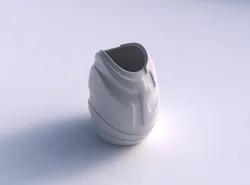 Bowl compressed with smooth ribbons 3D print model