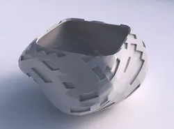 Bowl helix with cavities  3D print model