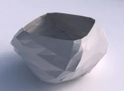 Bowl helix with low-polygon 3D print model