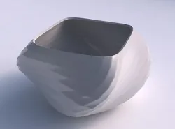 Bowl helix with uniform polygons 3D print model