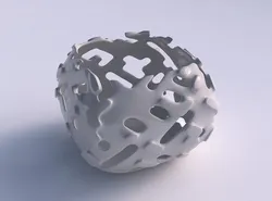 Bowl semi-quadratic with smooth cuts and 3D print model