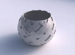 Bowl spheric with cavities  3D print model