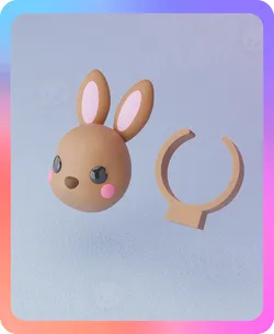 Bunny Ring -No Support - Multicolor